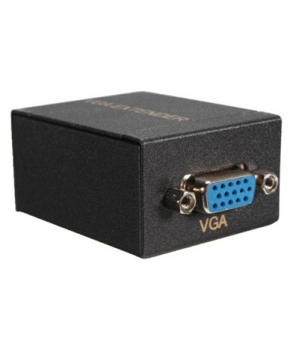 60M VGA to RJ45 Ethernet Signal Extender CAT5e/6 T...