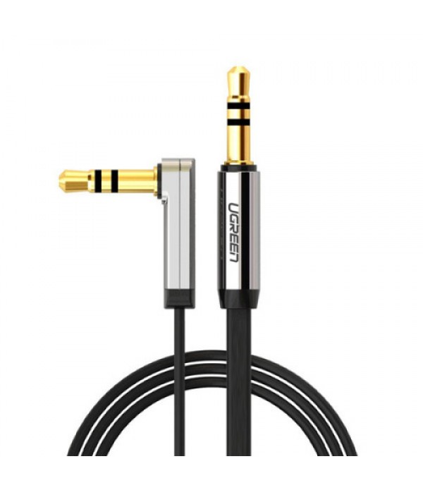 1m Ugreen 3.5mm Aux Audio Flat Cable 90 Degree Rig...