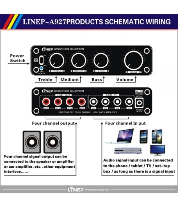 A927 Independent Four-channel Sound Effector (Black)