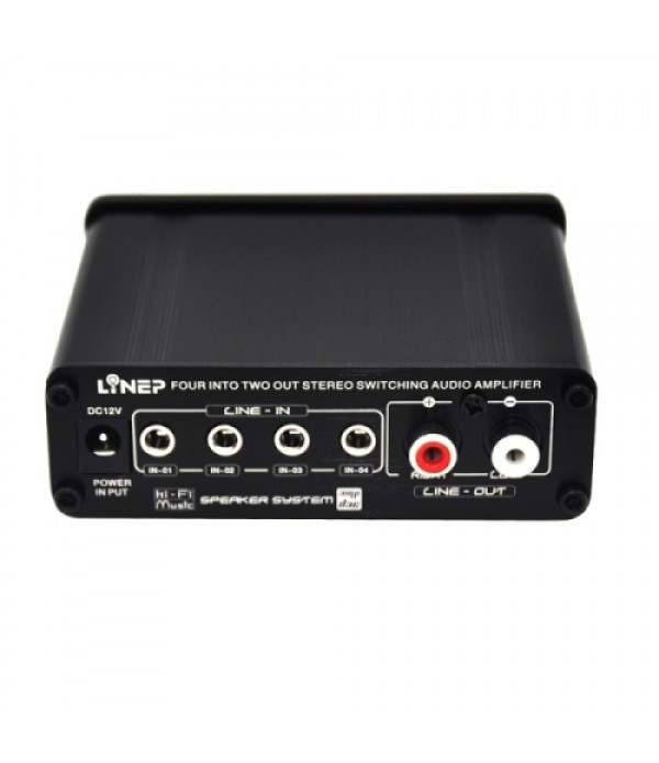 A926 Four-In Two-Out Signal Amplifying Switcher (Black)