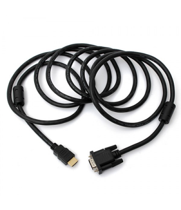 10ft 3M HDMI Male to VGA Male Adapter Cable Converter For PC HDTV