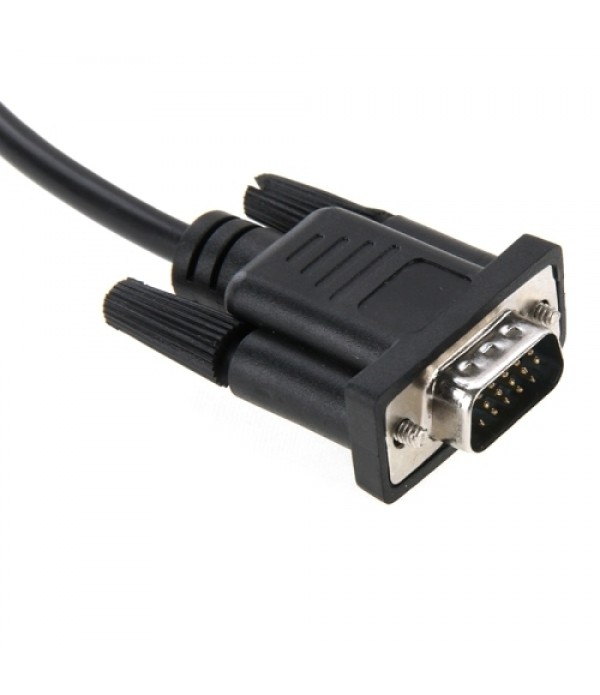 Full HD 1080P VGA Male to HDMI Female Converter Adapter Cable with Audio Cable