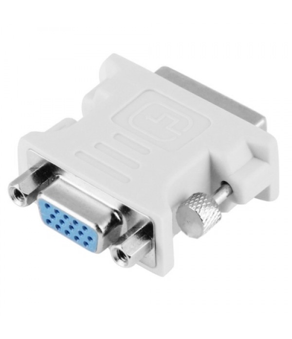 DVI-I Male Dual-Link 24 + 5 to 15 Pin VGA Female V...