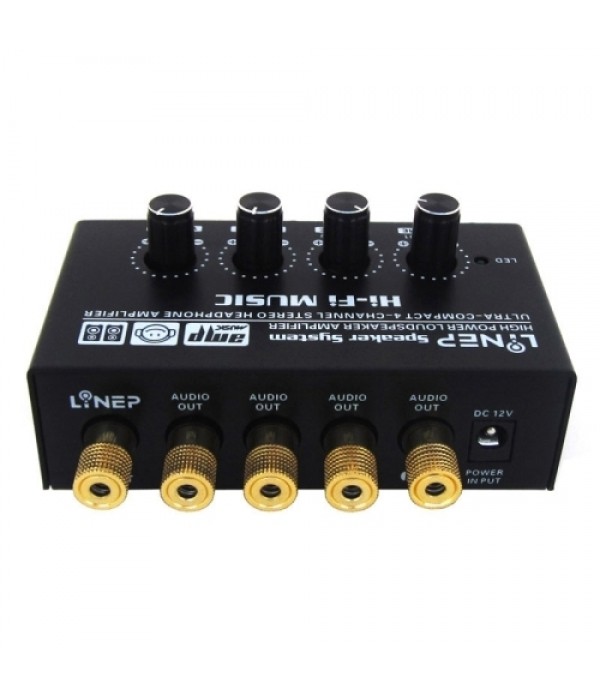 A908 One In Four Out Audio Signal Amplifier