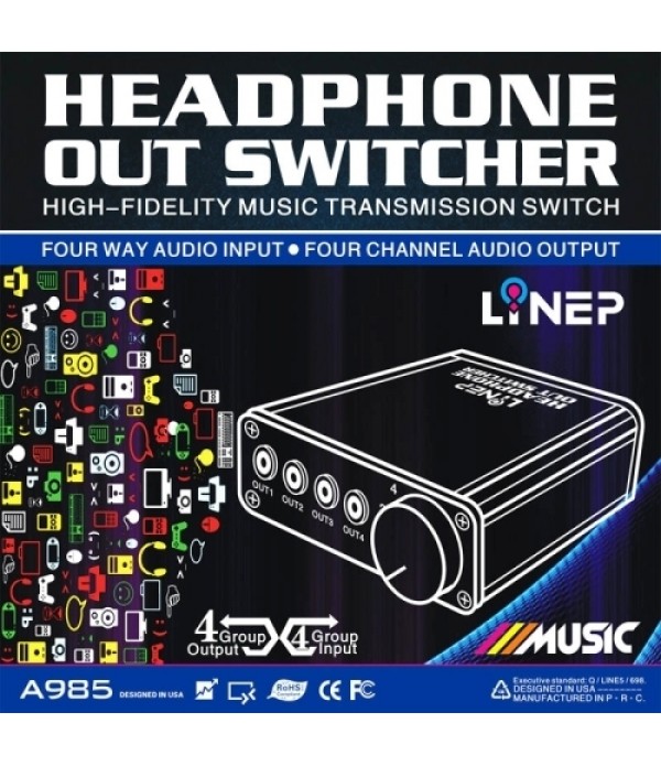 A985 Four-channel Audio Signal Switcher