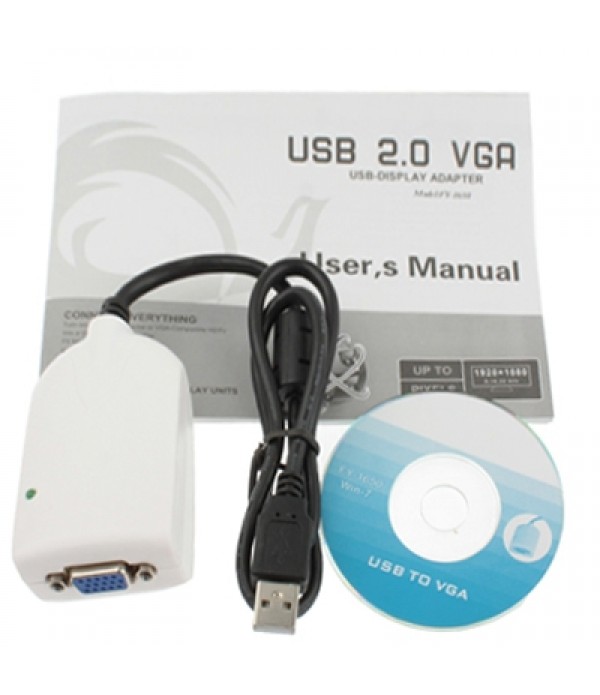 USB To VGA Multi-Monitor / Multi-Display Adapter, USB 2.0 External Graphics Card