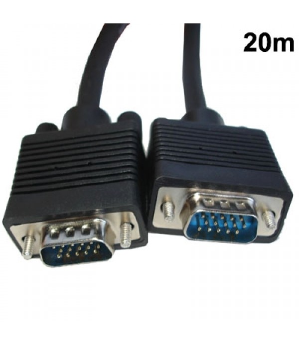 Good Quality VGA 15 Pin Male to VGA 15Pin Male Cable for LCD Monitor(Black)