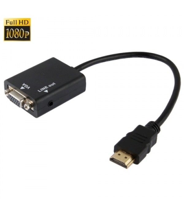 Mini HDMI to VGA &#038; Audio HD Conversion Adapter Cable