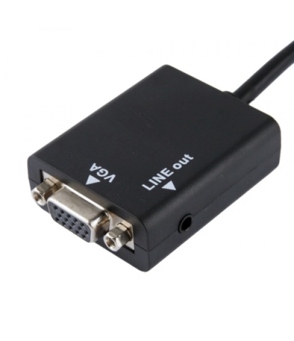 Mini HDMI to VGA &#038; Audio HD Conversion Adapter Cable