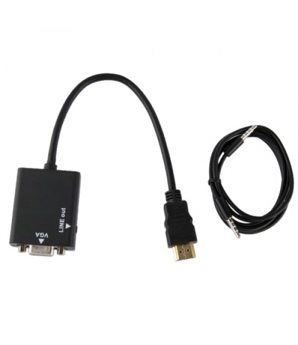 Mini HDMI to VGA &#038; Audio HD Conversion Adapter Cable