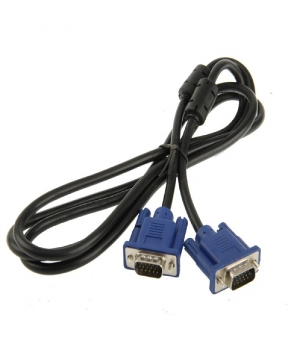 High Quality VGA 15Pin Male to VGA 15Pin Male Cable for LCD Monitor / Projector