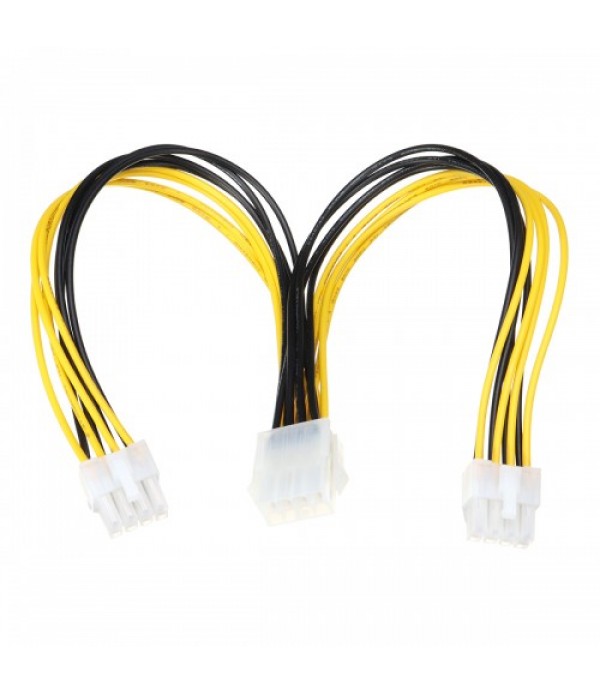 25cm EPS ATX Motherboard 8 Pin Power Extension Cord Cable Using AWG 18 Wires