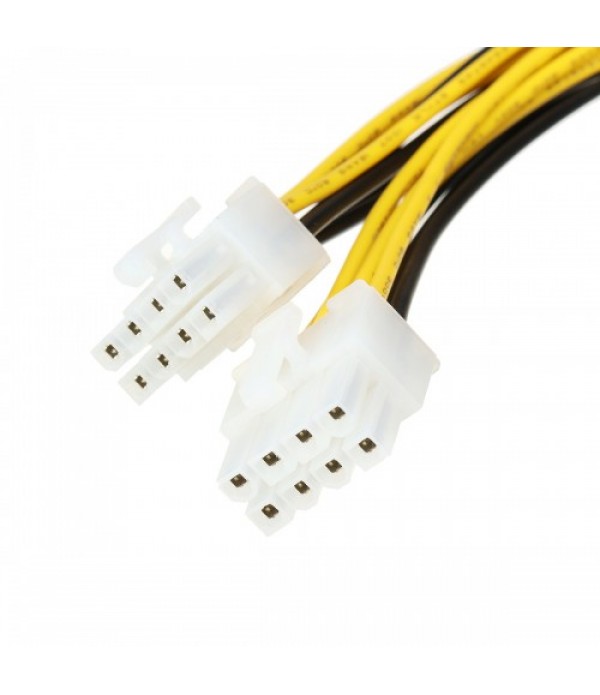 25cm EPS ATX Motherboard 8 Pin Power Extension Cord Cable Using AWG 18 Wires