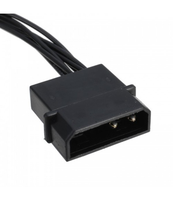 20cm 4Pin IDE to 4-Port 3Pin Power Supply Plug for PC Fan Cooling Fan Conversion Line Connector