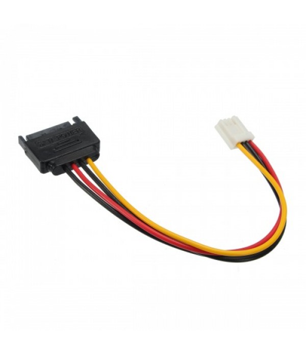 2pcs 20cm Small 4Pin Female to 15Pin Male SATA Power Cable