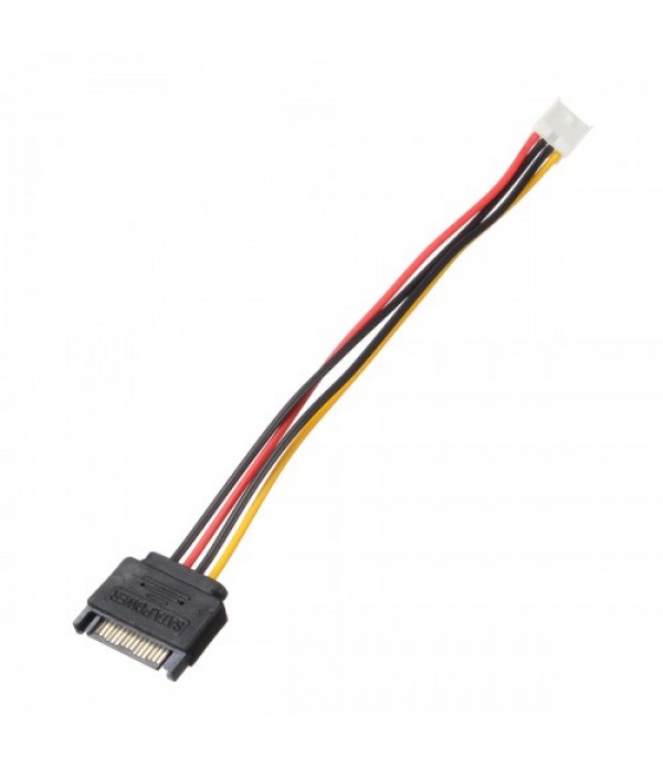 20cm Small 4Pin Female to 15Pin Male SATA Power Cable