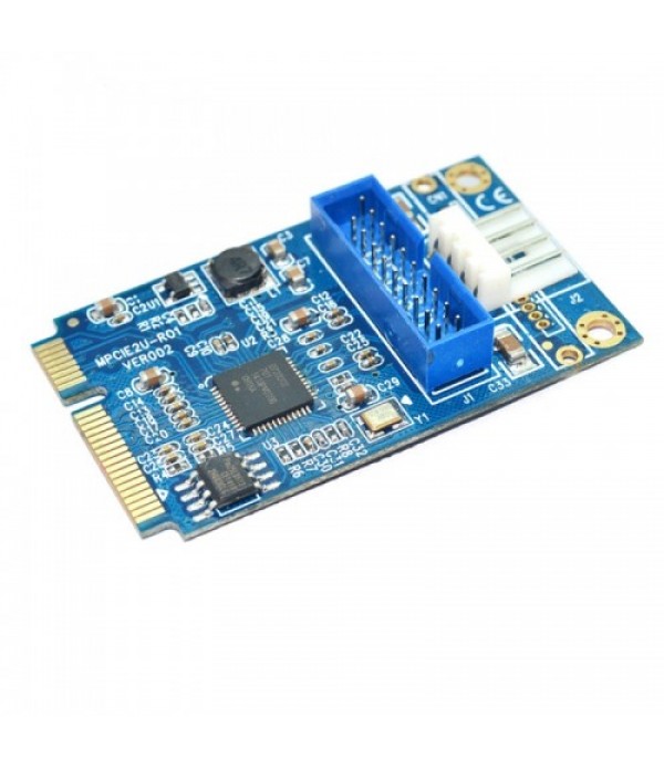 MINI PCI-E to USB 3.0 Front 19 Pin Desktop PC Expa...