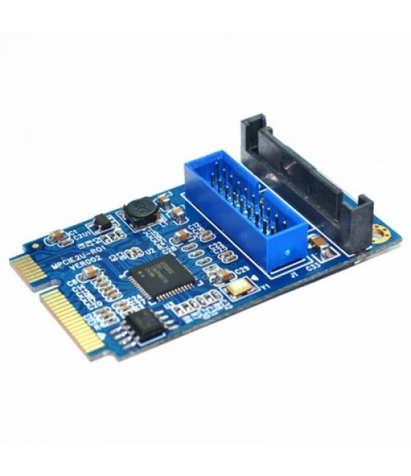 MINI PCI-E to USB 3.0 Front 19 Pin Desktop PC Expa...