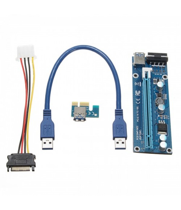 0.3m DC To DC USB 3.0 PCI Express 1x To 16x Extens...