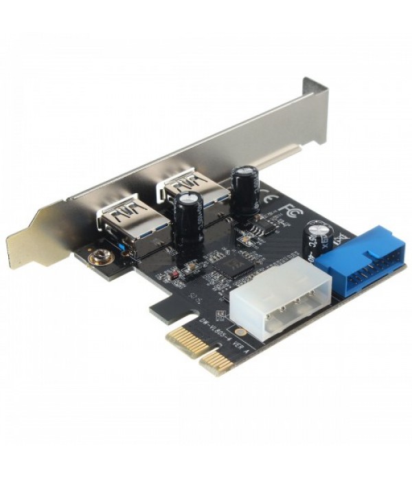 USB3.0 2-Port SATA 5Gbps 19-Pin Internal PCIe Expr...