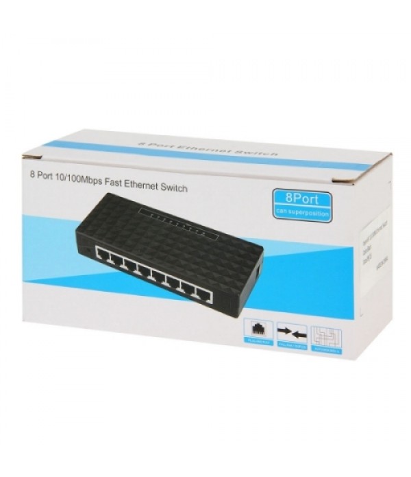 8-Port 10/100Mbps Gigabit Ethernet Desktop Switch