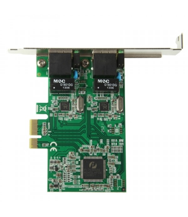 PCI-Express Dual Gigabit Ethernet Controller Card Adapter 2 Port RJ45 10/100/1000 BASE-T  (IO-PCE8111-2GLAN)