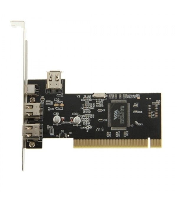 2-Ports Express PCI 1394 Card (Black)