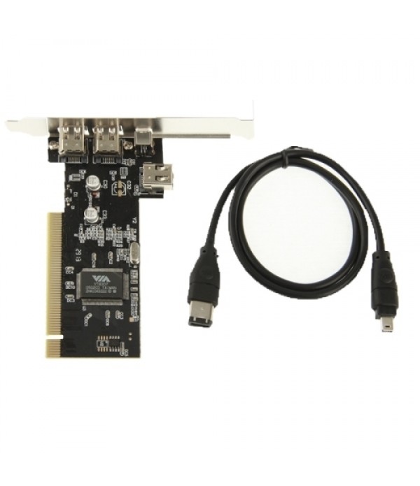 2-Ports Express PCI 1394 Card (Black)