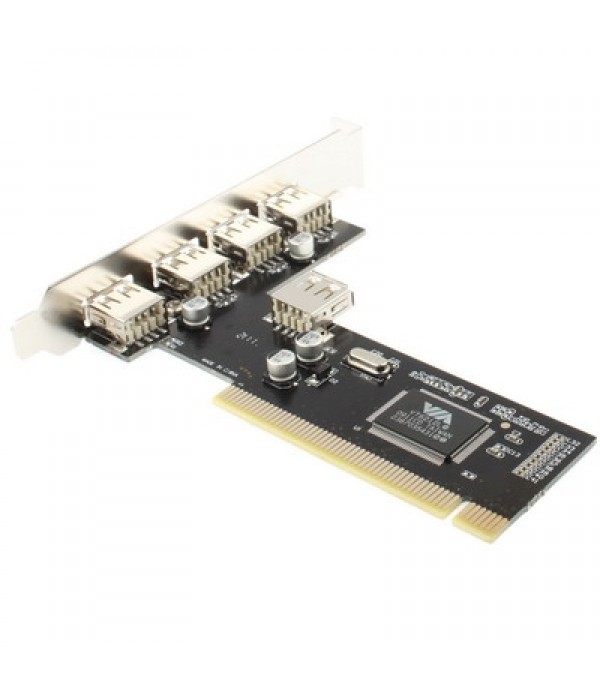 USB 2.0 4+1 Ports PCI Card