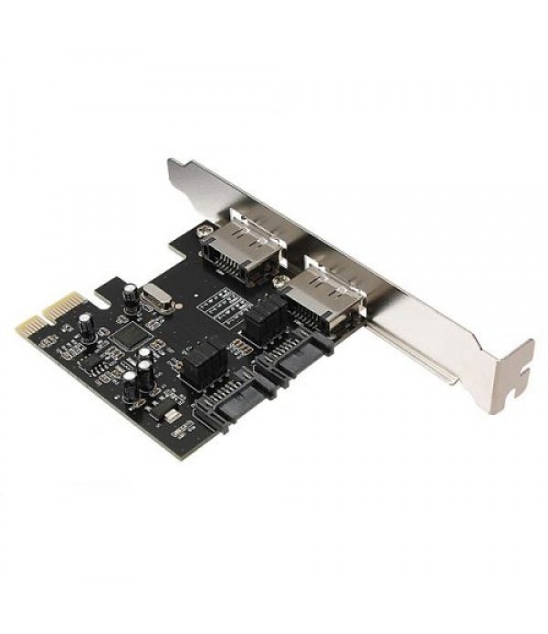 PCI-E PCI Express to 2 SATA 2 ESATA Adapter Card