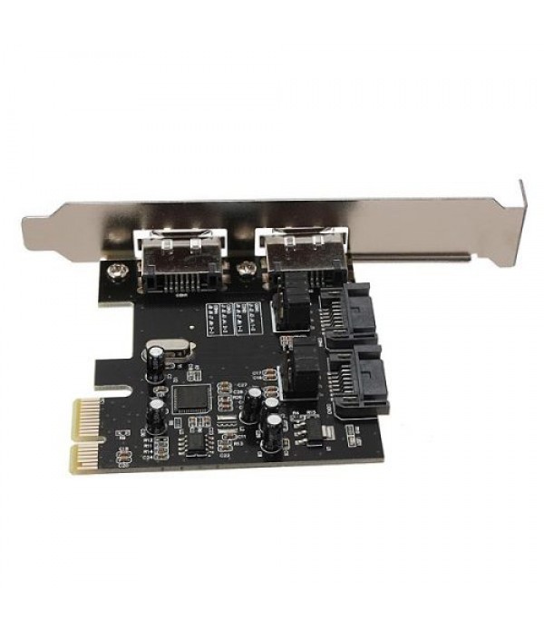 PCI-E PCI Express to 2 SATA 2 ESATA Adapter Card