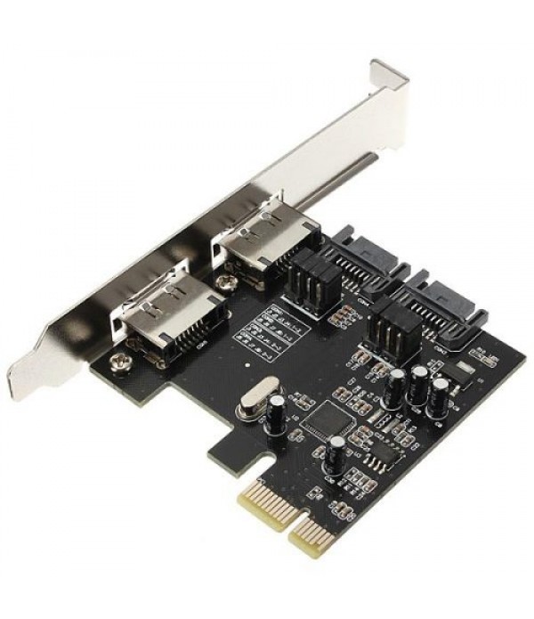 PCI-E PCI Express to 2 SATA 2 ESATA Adapter Card