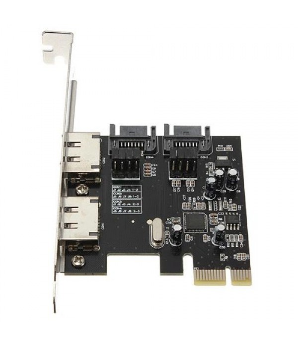 PCI-E PCI Express to 2 SATA 2 ESATA Adapter Card