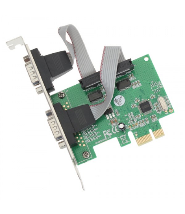 2-Port PCI-E Serial PCI Express Controller Card