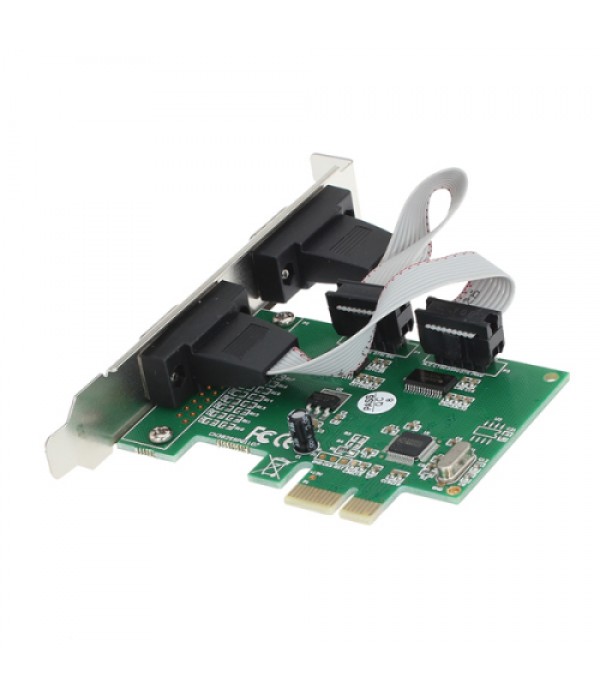 2-Port PCI-E Serial PCI Express Controller Card