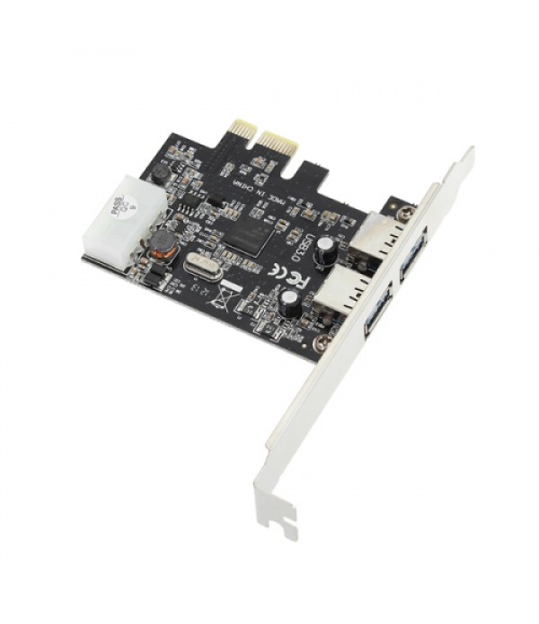 2 Port USB3.0 PCI-E Express Card Speed Up to 5GB