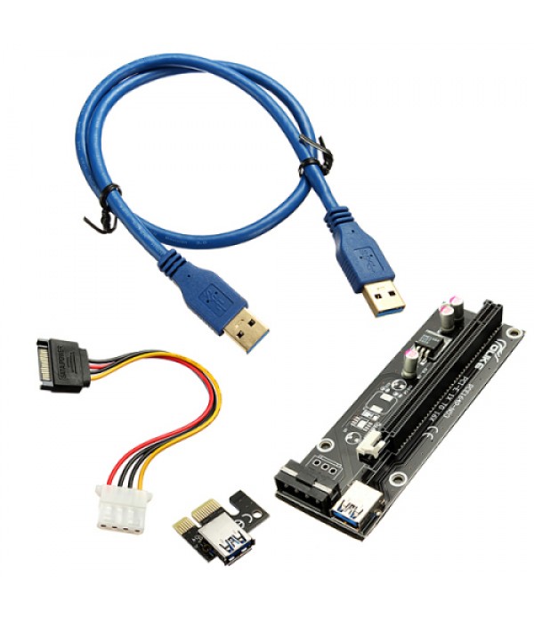 USB 3.0 PCI-E Express 1x to 16x Extender Riser Car...