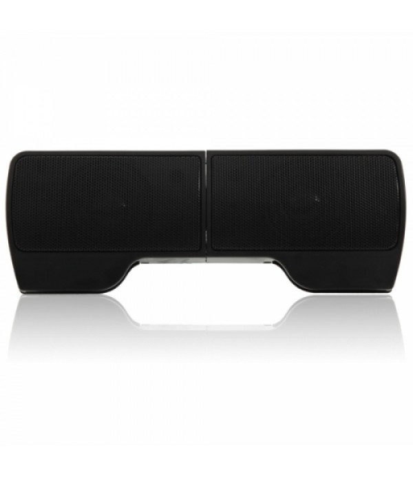 Mini Portable USB Wall-mounted External Speaker for Laptop PC Black