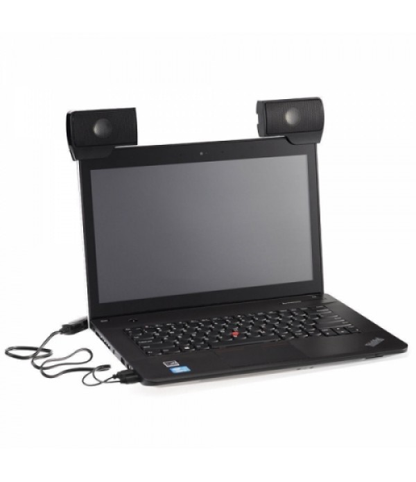 Mini Portable USB Wall-mounted External Speaker for Laptop PC Black