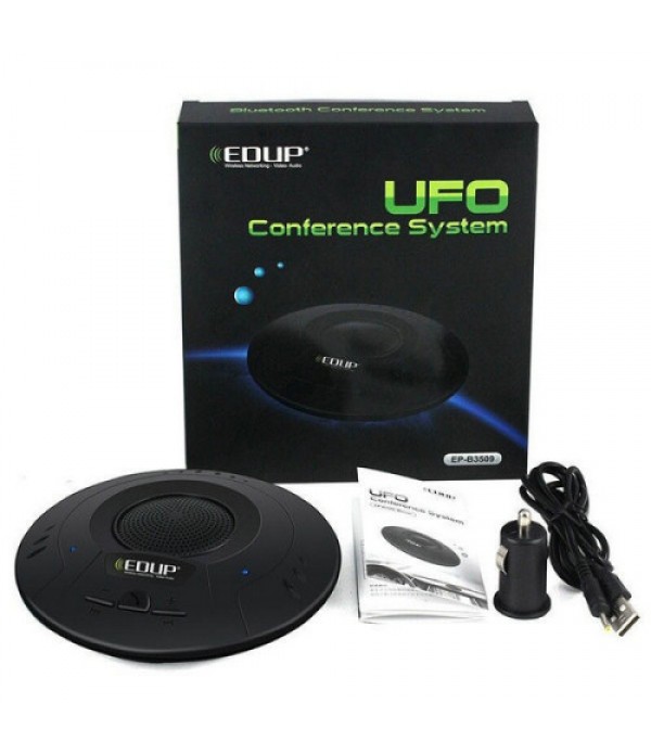 EDUP EP-B3509 2.4GHz 10M MIC Speaker UFO Bluetooth A2DP Conference System Music Receiver