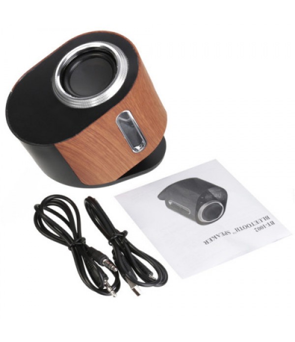 Wooden Design Touch Screen Bluetooth Wireless NFC Boombox Stereo Speaker For Phone Tablet PC