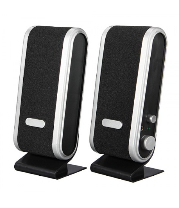 3.5mm USB Jack USB Audio Power PC Notebook Speaker