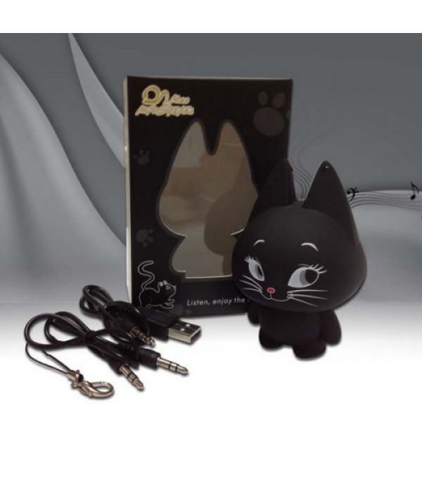 Cute Cat Shape Mini Speaker For MP3 MP4 PC