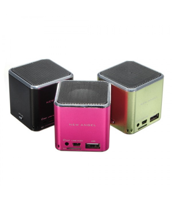 New Angle Mini TF Card U-disk Stereo Music Speaker with Screen