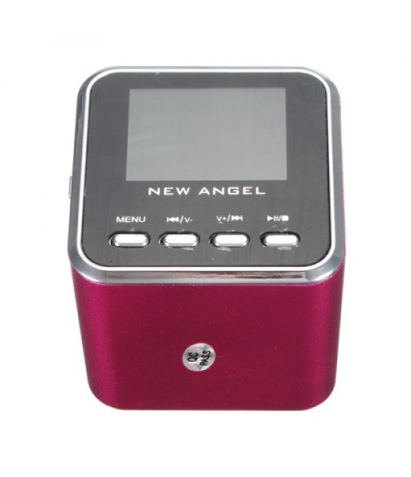 New Angle Mini TF Card U-disk Stereo Music Speaker with Screen